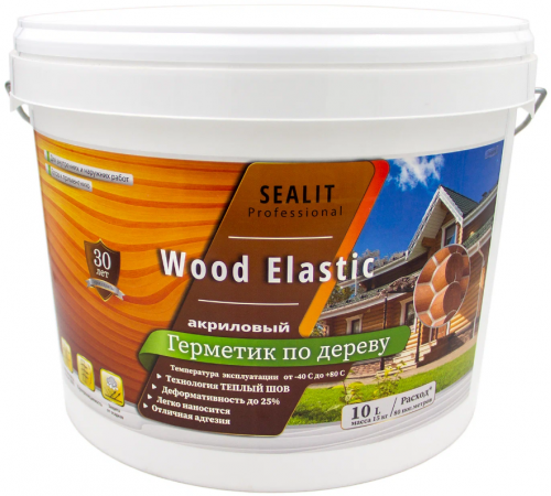 Приобрести ГЕРМЕТИК - Sealit Wood Elastic для работы с деревянными материалами 5 л в Дзержинске, Нижегородская область